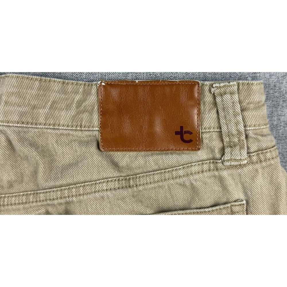 True Craft Relaxed Fit Khaki Jeans Mens 38x30 Stretch Tan Casual Pants - Picture 8 of 9
